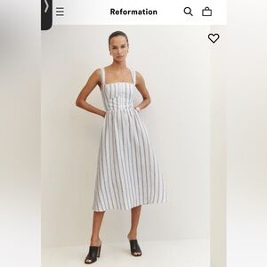 NWOT Reformation Tagliatelle Linen Dress 6